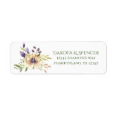 Étiquette La verdure de l'anémone | Sage Floral Mariage Adre (Devant)