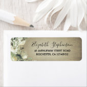 Étiquette La verdure et le bois rustique Pays (En situation)