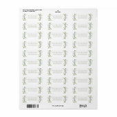 Étiquette La verdure géométrique (Feuille entière)
