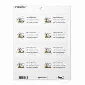 Étiquette La vie et l'Humour de Tequila (Feuille entière)