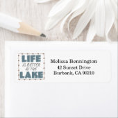 Étiquette La vie nautique est meilleure au lac Quote (En situation)