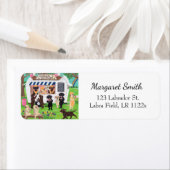 Étiquette Lab Licks Ice Cream Labradors Adresse de retour (En situation)