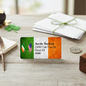 Étiquette Label d'adresse de retour des drapeaux américains 