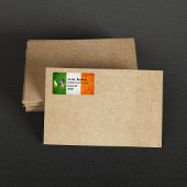 Étiquette Label d'adresse de retour des drapeaux américains 