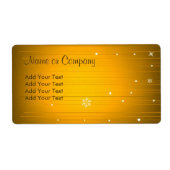 Étiquette Label de conception Christmas (Devant)