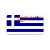 Étiquette Label de Custom (Devant)