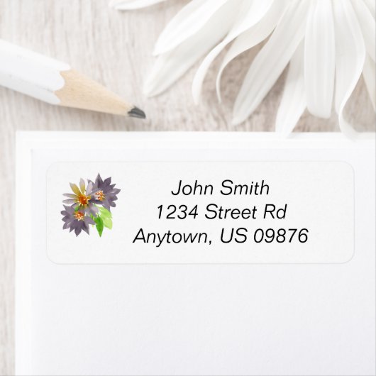 Étiquette Label de Passion Purple (En situation)