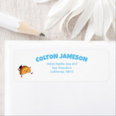 Étiquette Label Fiesta Graduation Taco Party Adresse de reto (En situation)