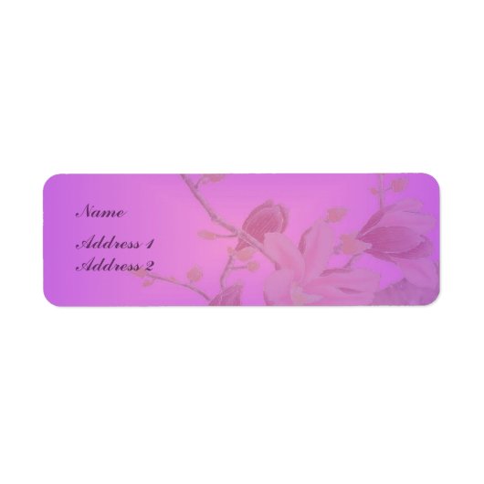 Étiquette Label Fleur de Cerisier (Devant)