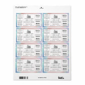 Étiquette Label Pastel Cotton Candy Scented Soy (Feuille entière)