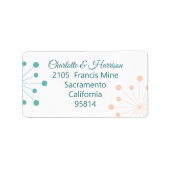 Étiquette Label Starburst Wedding (Devant)