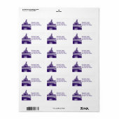 Étiquette Labels d'Address (Feuille entière)