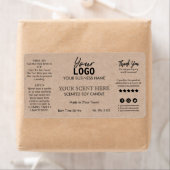 Étiquette Labels de Candle Vintage (En situation)