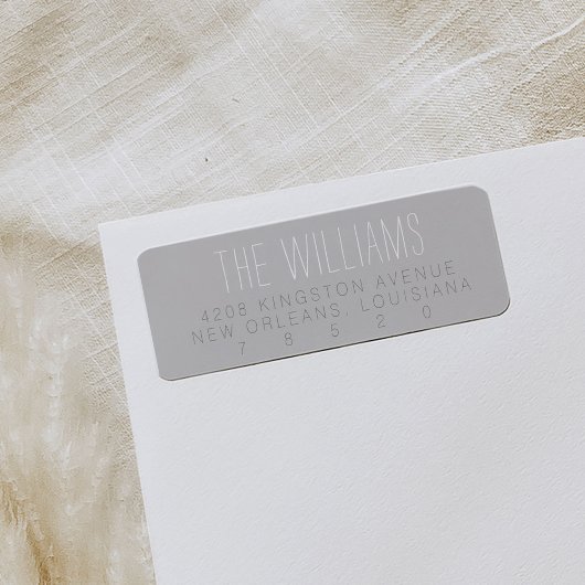 Étiquette Labels de Gray Minimalist