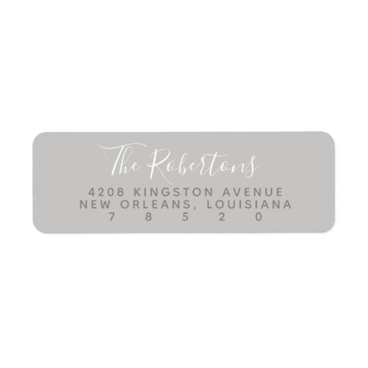 Étiquette Labels de Gray Script (Devant)