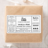 Étiquette Labels de Soy Candle (En situation)