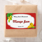 Étiquette Labels Mango Jam Canning (En situation)