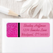 Étiquette Labels Pink Sparkles (En situation)