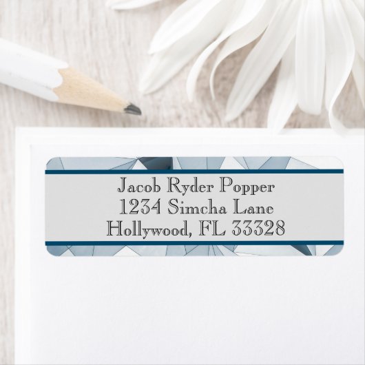 Étiquette Labels Triangle Blues (En situation)