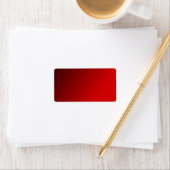 Étiquette Lable rouge dégradé (En situation)