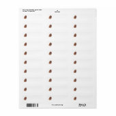 Étiquette Labradoodle au chocolat (Feuille entière)