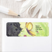 Étiquette Labradoodle Doodle Chien / Adresse de retour Label (En situation)