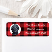 Étiquette Labradoodle noir / Goldendoodle noir (En situation)