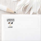 Étiquette labrador retriever aime toutes les couleurs silhou (En situation)