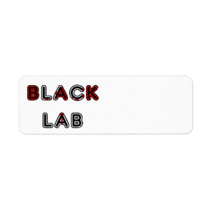 Étiquette Labrador Retriever Lab noir Drapeau Dans Le Nom