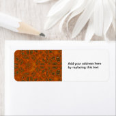 Étiquette Labyrinthe d'art Abstrait (En situation)