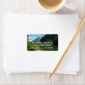 Étiquette Lac Avalanche II dans le parc national Glacier (En situation)