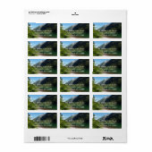 Étiquette Lac Avalanche II dans le parc national Glacier (Feuille entière)