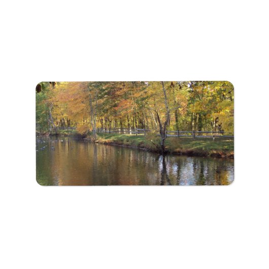 Étiquette Lac d'automne (Devant)
