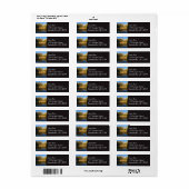 Étiquette Lac de rêve II (Feuille entière)