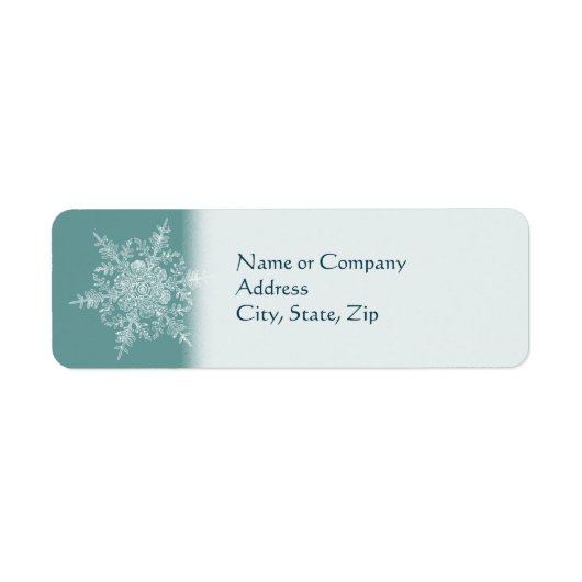 Étiquette Lac givré (Devant)