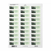 Étiquette Lac Heron (Feuille entière)