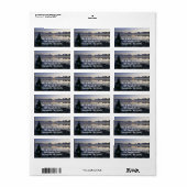 Étiquette Lac McDonald à Sunrise I (Feuille entière)