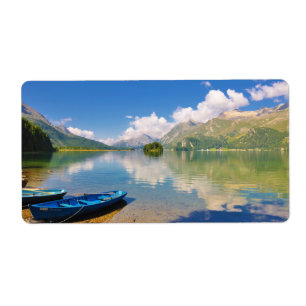 Étiquette Lac Sils, dans Graubünden, Swizerland