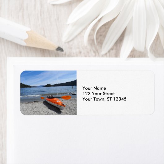 Étiquette Lac Tahoe (En situation)