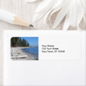 Étiquette Lac Tahoe (En situation)