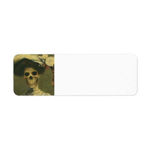 Étiquette Lâches Gothiques Squelette Lady (Devant)