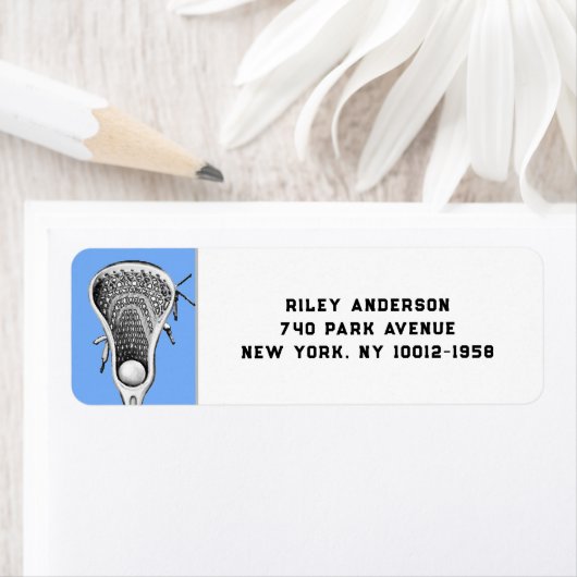 Étiquette Lacrosse Team Blue (En situation)