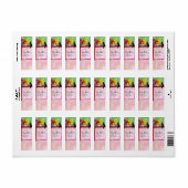 Étiquette LADY AVEC CHAT NOIR, Masques Vénitiens (Feuille entière)