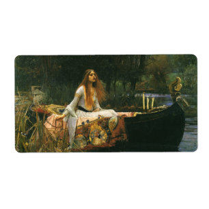 Étiquette Lady Shalott On Boat par John William Waterhouse