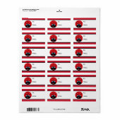 Étiquette Ladybug (Feuille entière)