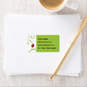 Étiquette Ladybug sur la vigne (En situation)