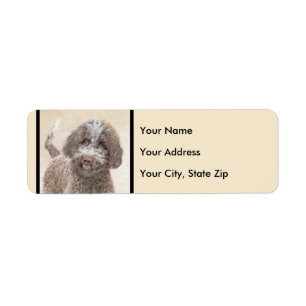 Étiquette Lagotto Romagnolo Peinture - Cute Original Dog Art