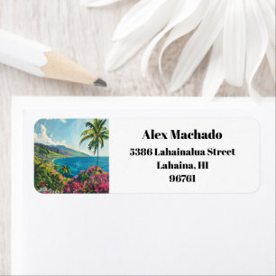 Étiquette Lahaina Maui Hawaii Beach Coast Retour
