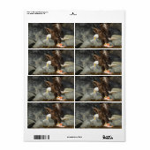 Étiquette L'aigle chauve ultime (Feuille entière)