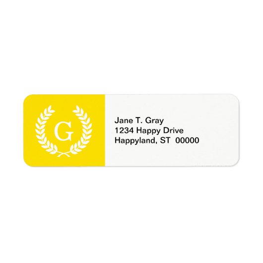 Étiquette Laine de blé blanc jaune Première monographie (Devant)